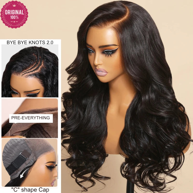Beautyforever 3D Body Wave 7x5 Bye Bye KNOTS Glueless Wig Human Hair Ready To Wear Brazilian Human Hair Wig Fits All Size Heads Secondary image