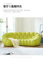 Compressed vacuum cross-border honeycomb pull-point bubble sofa special-shaped hall football three-person lazy sofa