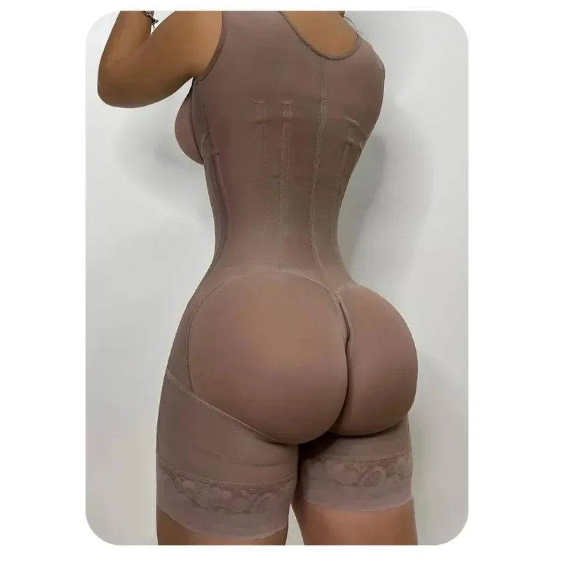 Body Shaper Women Colombian Fajas Shapewear Bodysuit 9-bone High Compression Girdles Double Tummy Control Full Body Open Crotch Secondary image