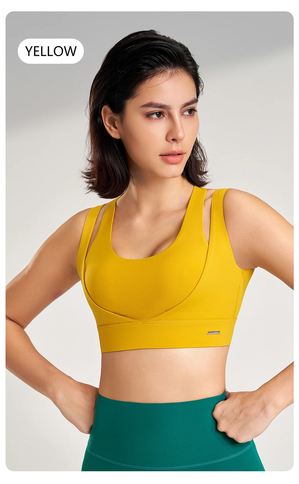 Sports Tops Women's Gym Sexy Underwear Sports Bra Tank Top Gathering Shockproof Women's Sports Underwear High Elasticity