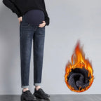 Pregnancy Abdominal Pants Boyfriend Jeans Maternity Pants For Pregnant Women Clothes High Waist Trousers Loose Denim Jeans