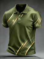Men's 3D Print Golf Polo Shirt Short Sleeve Micro Elastic Polyester Outdoor Casual Summer Streetwear Daily Wear