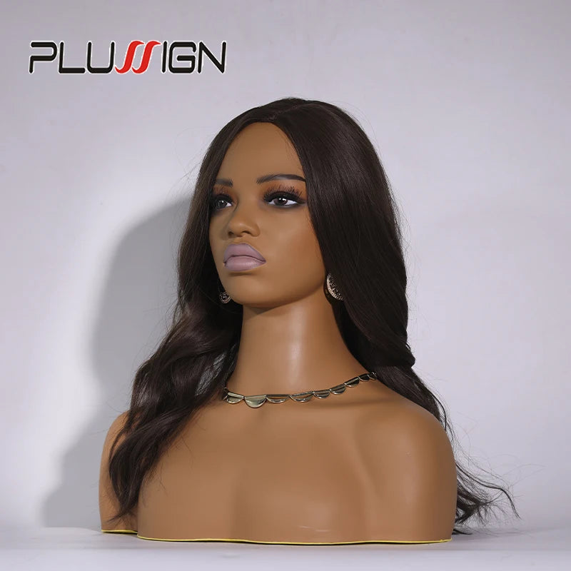 Mannequin Head For Wig African Dummy Head For Wig Doll Head With Anti Slip Hairnet Realistic Mannequin Head With Shoulders