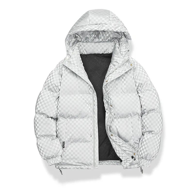 Supzoom New Arrival Casual Mens Winter Trendy Hooded Bread Couple Bright Face Starry Thickened Coat Cotton-padded Jackets