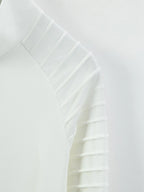 New Fashion Men's Jacket - pure color casual long-sleeved coat with pleated sleeves, suitable for spring and autumn seasons.