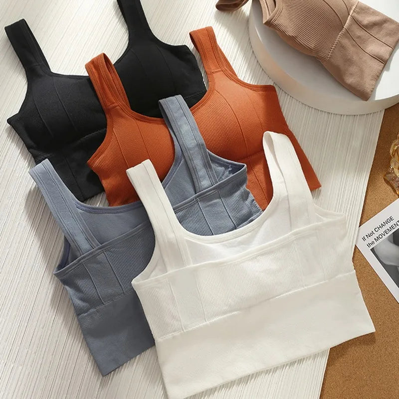 Breathable Sports Bra Anti-Sweat Fitness Top Women Seamless Yoga Bra Shockproof Crop Top Push Up Sport Bra Gym Workout Top Secondary image