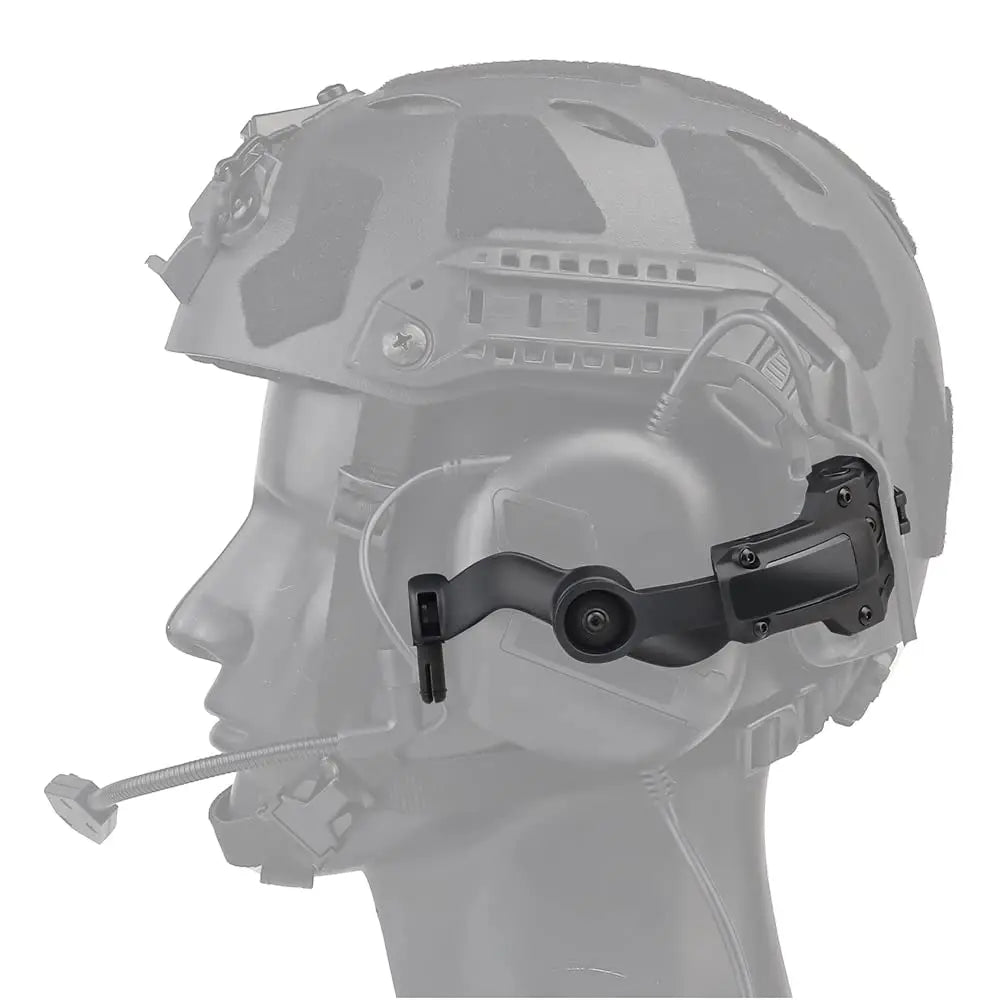BOOIU Tactical Headset Holder Fast Helmet Rail Mount Adapter Multi-Angle Rotation Pickup Headphone Bracket OPS CORE ARC/Wendy