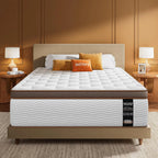 14 Inch Full Size Firm Mattress for Seniors Orthopedic Support Hybrid Pocket Springs Motion Isolation Fiberglass-Free