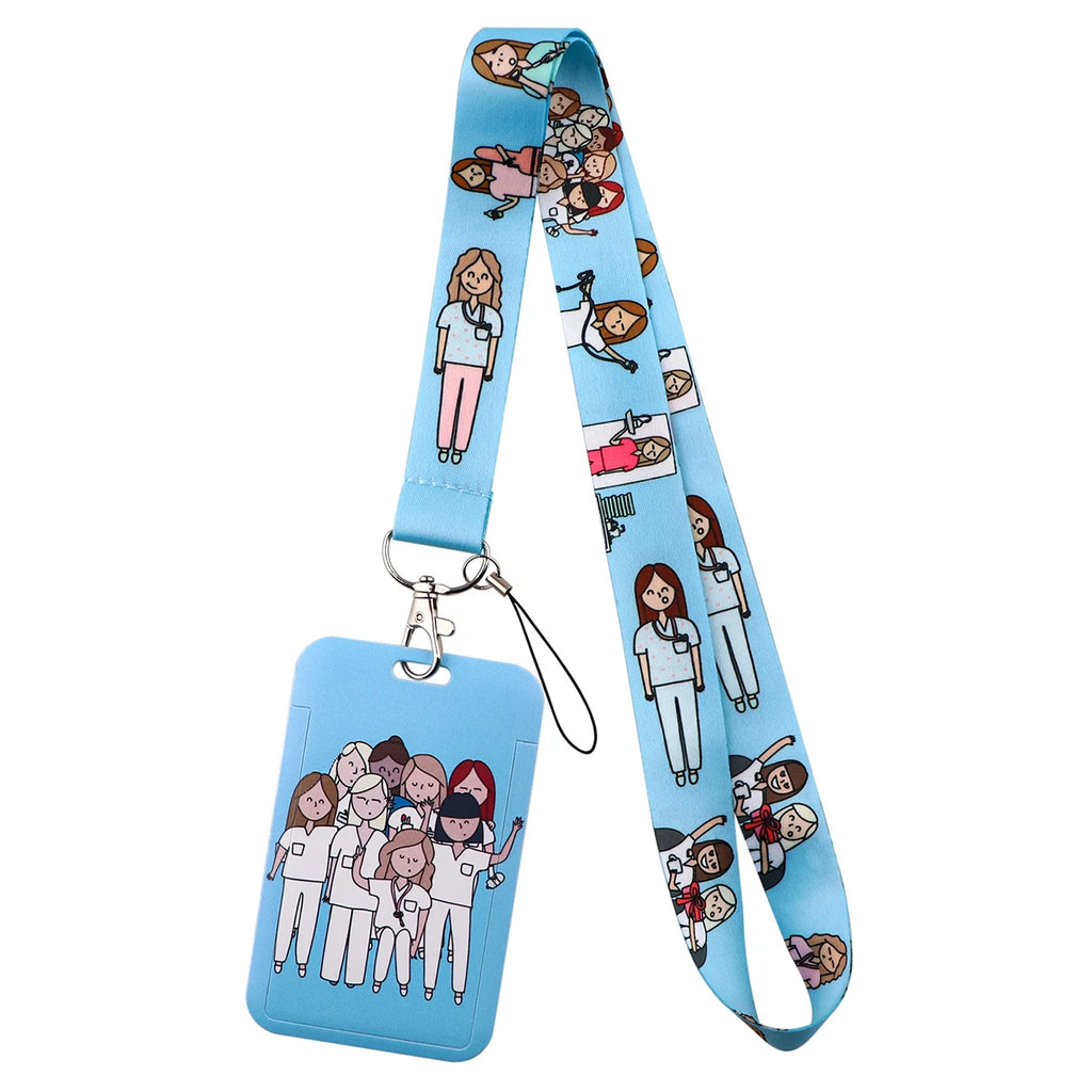 Medical Credential Holder Neck Strap Lanyards for Key ID Card Gym Phone Strap USB Badge Holder Rope Nurse Doctor Accessories