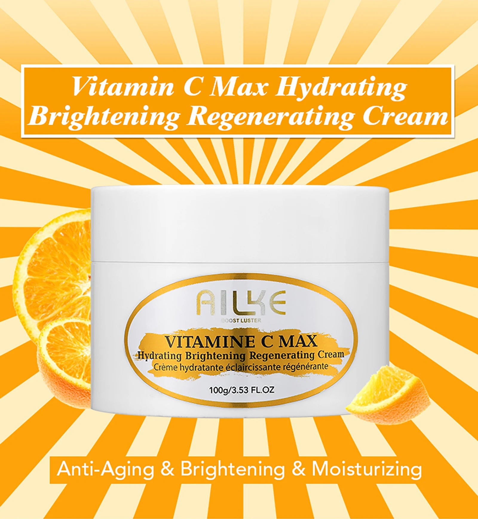 AILKE Vitamin C Whitening Serum, Remove Dark Spots, Moisturizing, Anti-Aging & Wrinkle, Beauty Skin Care Cosmetics