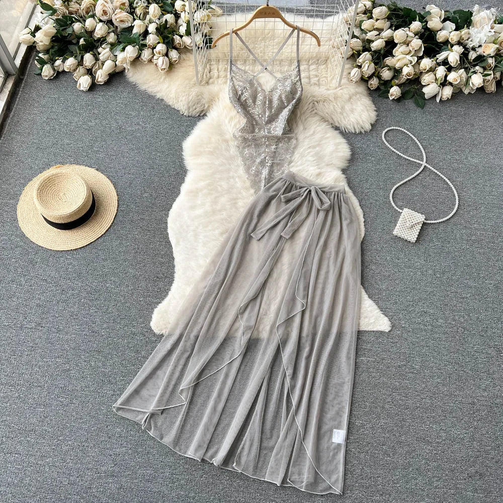 Japanese Kimono V-neck Printed Flower Bow Waist Shaping Cardigan Dress Women Clothing Loose Long Sleeve Vintage Sexy Lace-up New