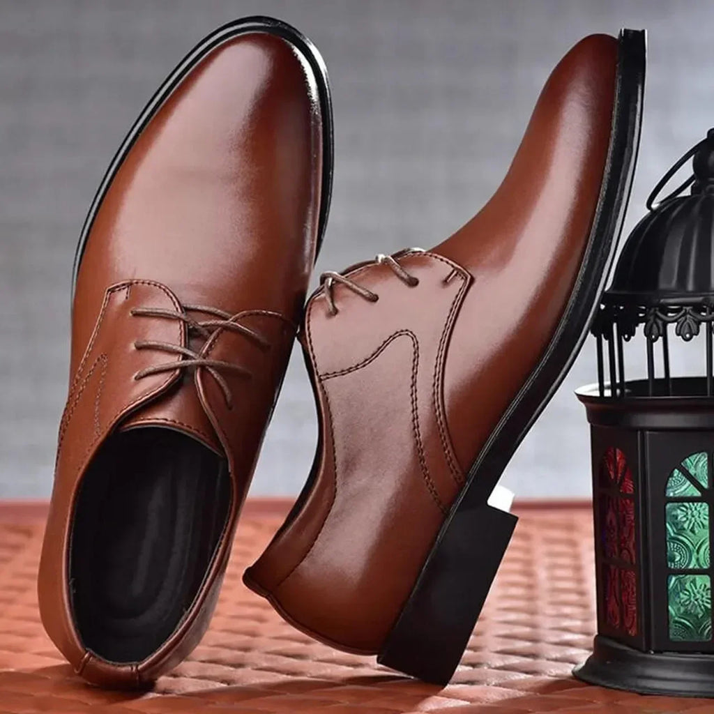 Customizable New Hot Selling Man Formal Black Leather Men Lace Up Oxfords Business Casual Shoes Tailor-made Suits MNX002069