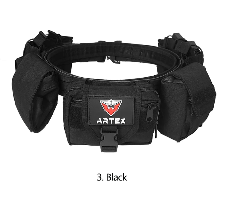 Tactical Waist Bag Hunting Tactical Battle Belt Sets Duty Belts Law Enforcement Airsoft Utility Belt with Accessories Pouches