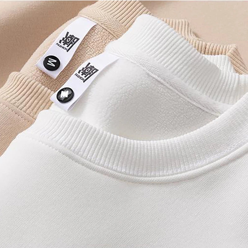 Customizable Thick Sweatshirt for Man Women Plain Hoodie Sweater Autumn Winter Fleece Sweatshirts Logo Original Design