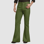 Vintage Flared Pants For Men Harajuku High Waist Skinny Pants Male Retro Slim Fit Bell Bottom Trousers Street Wear Pantalones