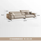 Genuine Leather Italian Living Room Sofa Luxury Lounge Designer Minimalist Sofa Modern Family Muebles Home Furniture Accessories