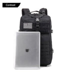 Men 45L Tactical Hiking Backpack Molle Mountaineering Water Resistant Outdoor Camping Trekking Backpacking Bushcraft Travel Rucksack Bug Out Bag Survival Emergency Large Capacity Climbing Cycling Daypack Women Durable Wear Re