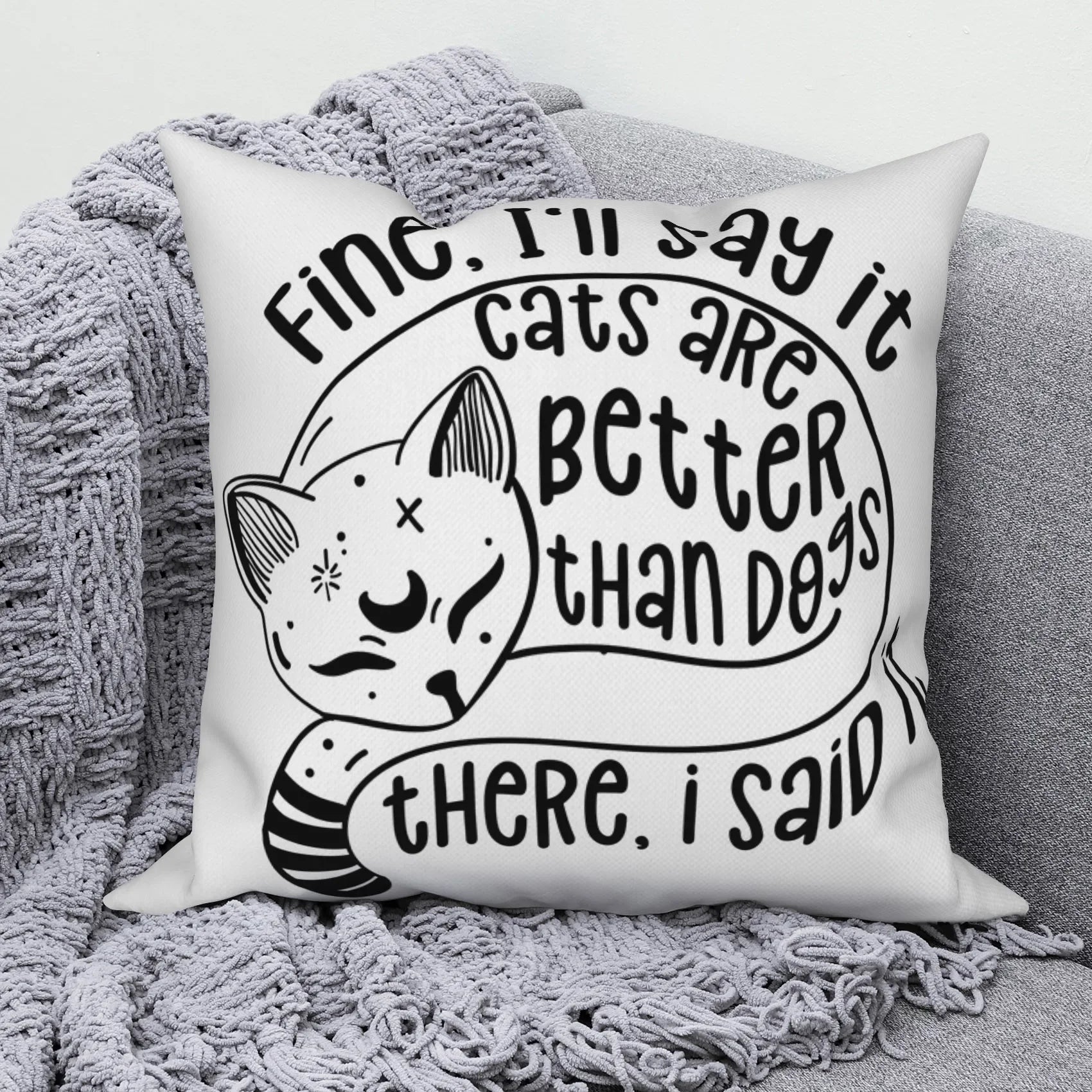 Modern Sofa Decorative Pillowcase Home Decor Set Cute Cat   Cushion Cover Throw Pillow