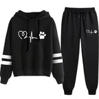 Women's Tracksuit Daily Casual Fashion Hoodies Hot Sale Single Piece Stripe Sweatshirt and Pants Comfort Outdoor Jogging Quality