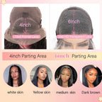 30 Inch 13x6 Straight Lace Front Wigs Human Hair 200% Density HD Lace Front Wigs Human Hair Pre Plucked Glueless Straight Wig