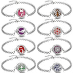 Essential Oil Diffuser Aromatherapy Bracelet Aroma Diffuser Bracelets Adjustable Chain Scent Perfume Locket Bracelet Women Men