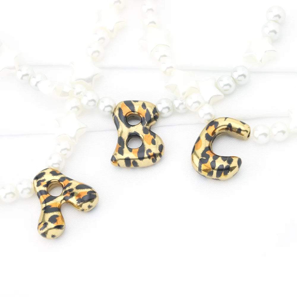 1Pcs Fashion Initial Charms 3D Stainless Steel 26 English Letter Pendant for Alphabet Charm DIY Jewelry Making