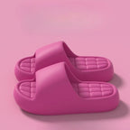 Unisex Bathroom Slippers Cloud Cushion Slides Summer Flat Sandals Thick Platform Shoes Man Indoor Non-Slip Couple Flip Flops