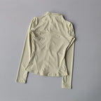 Women Sports Jacket Zip Fitness Yoga Shirt Workout Running Coats Warm Gym Long Sleeve Top Cardigan Slim Tight Jacket Activewear