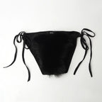Summer Women Fake Fox Fur Sexy Halter Solid Color Bikini Set Swimsuits Triangle Sexy Bikini Set Faux Fur Swimsuit Plush Swimwear