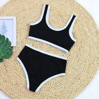Woman Swimwear 2026 High Waist Bikinis Shorts Women's Swimsuit Luxury Ribbed Two-piece Bathing Suits Summer Bikini Set Swim Suit