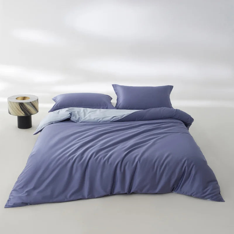 1pc Egyptian Cotton Duvet Cover Solid Color 100% Cotton 800 Thread Count Quilt Cover Korean Minimalist Style Bedding Ultra Soft
