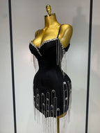 Women Sexy Backless Spaghetti Strap Bodycon Sleeveless Bandage Dress 2025 Elegant Prom Gown Club Evening Party Birthday Dresses