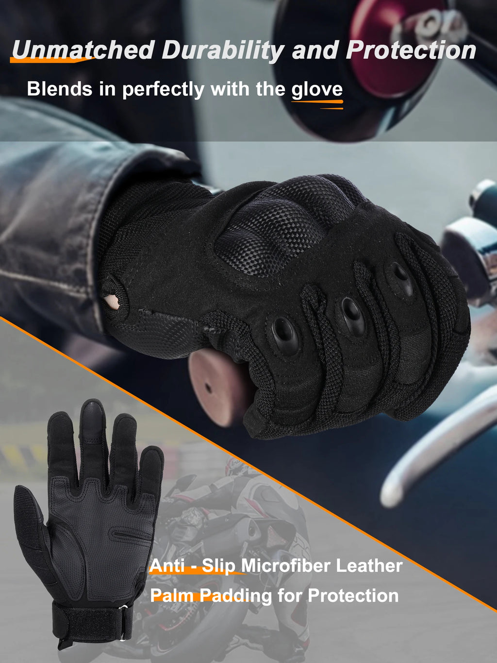 Full Finger Hiking Gloves Touch Screen Anti Slip Outdoor Gloves Breathable Grip Gloves for Hunting Cycling Fishing Camping Sport