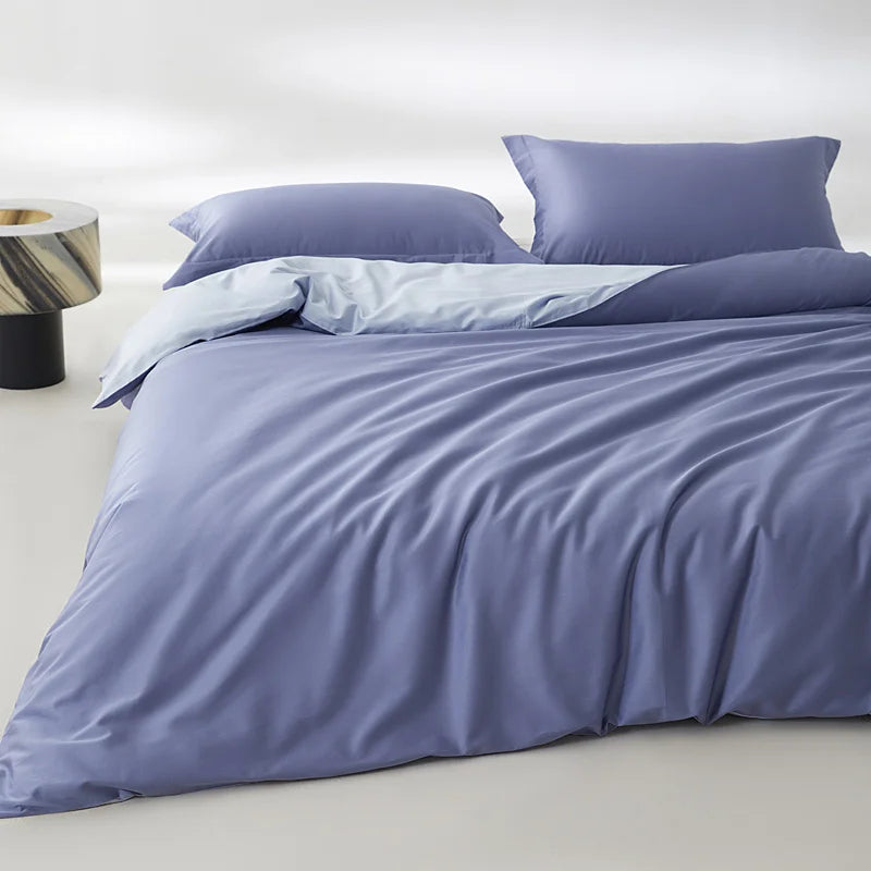 1pc Egyptian Cotton Duvet Cover Solid Color 100% Cotton 800 Thread Count Quilt Cover Korean Minimalist Style Bedding Ultra Soft