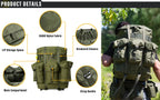 MT Military Alice Medium Pack Army Survival Combat ALICE Rucksack Backpack with External Metal Frame Olive Drab/Black/OCP