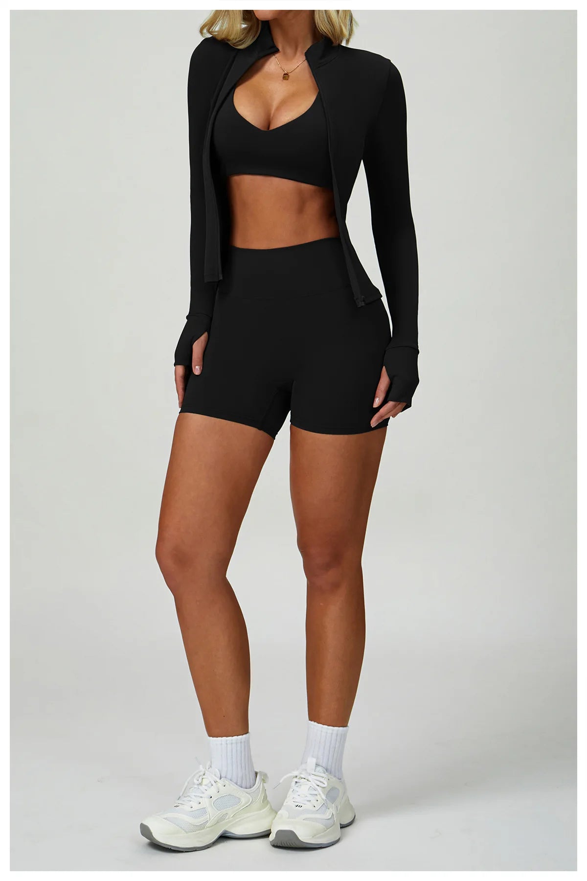 2/3-Piece Activewear Set – Sports Bra & High Waist Leggings