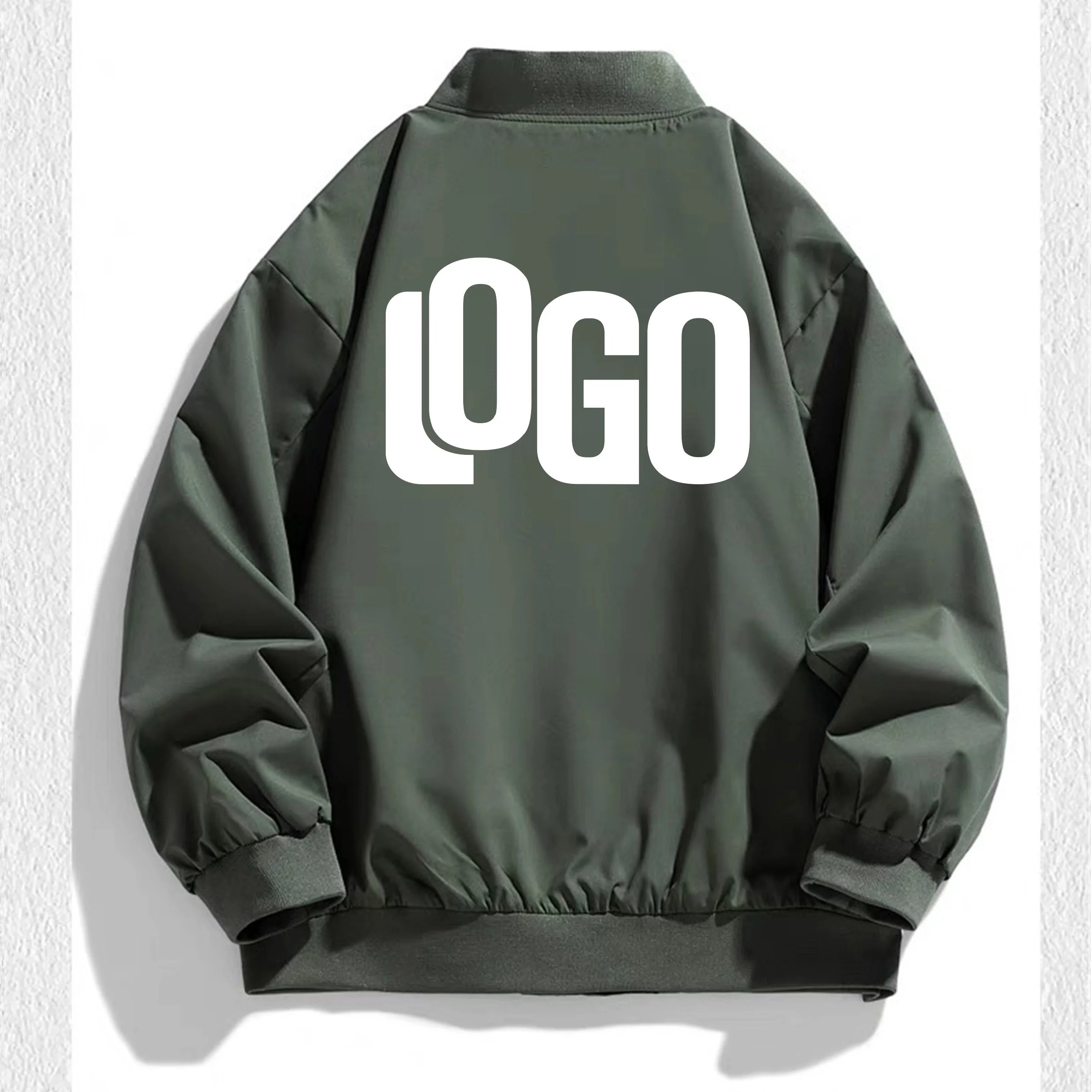 2026 autumn new men's pilot jacket fashion casual light solid color baseball uniform sportswear jacket, DIY LOGO S-4XL