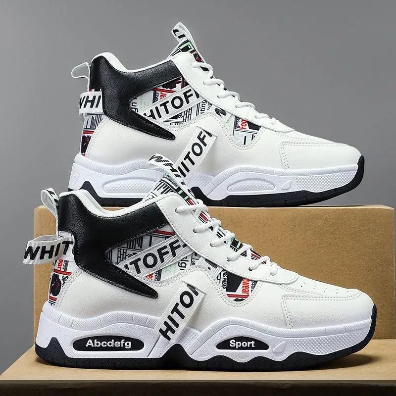 Luxury High Top Men's Vulcanized Shoes Winter Casual Sneaker for Men Ankle Boots Platform Designer Skateboard Tenis Masculino Secondary image