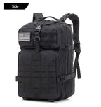 Men 45L Tactical Hiking Backpack Molle Mountaineering Water Resistant Outdoor Camping Trekking Backpacking Bushcraft Travel Rucksack Bug Out Bag Survival Emergency Large Capacity Climbing Cycling Daypack Women Durable Wear Re