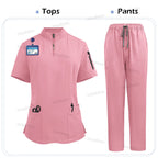 Clinical Uniform Woman Nursing Articles Hospital Surgical Gowns Dental Nursing Medical Blouse Pants Work Wear Doctor Nurse Scrub