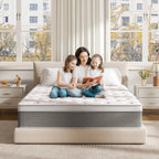 Twin XL Mattress, 12 Inch Twin XL Mattress in a Box Hybrid Design for Cooling Sleep Pressure Relief Supportive Fiberglass Free