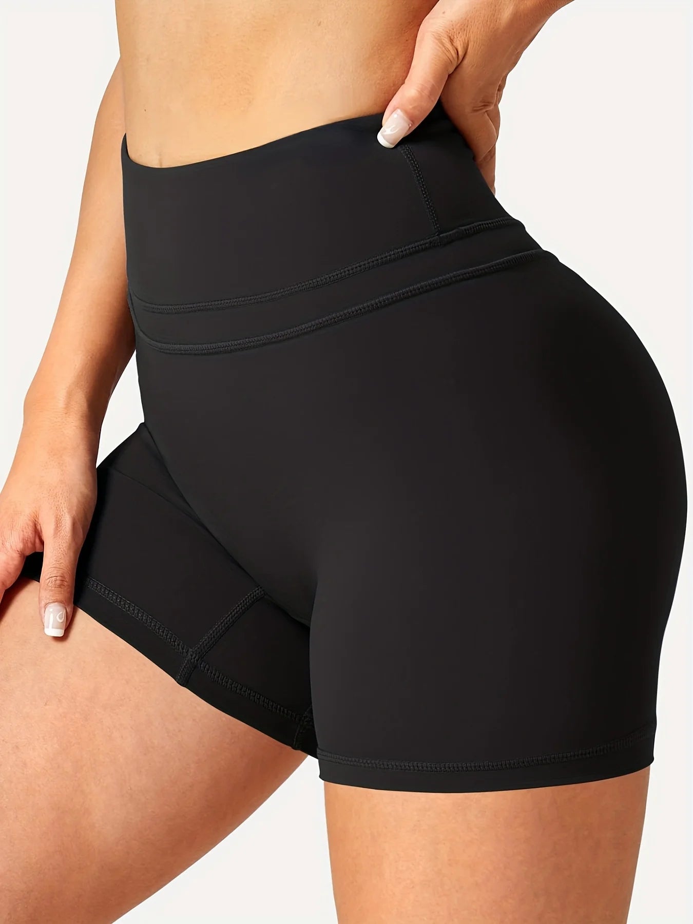 Workout Shorts For Women, High Waist Running Scrunch Gym Yoga Biker Shorts, Women's Activewear