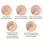 Blackhead Acne Pimple Blemish Extractor Remover Kit Stainless Steel Needles Remove Tools Face Skin Care Pore Cleaner 4pcs/bag