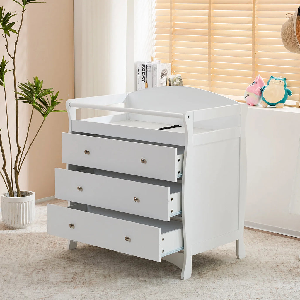 Nursery Dresser with Changing Top Baby Dresser with Changing Table Top 3 Drawers