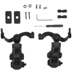 BOOIU Tactical Headset Holder Fast Helmet Rail Mount Adapter Multi-Angle Rotation Pickup Headphone Bracket OPS CORE ARC/Wendy
