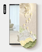 Bathroom Rectangle Mirror Organizer Creative Black Wall Mirror Bedroom Ornament Decorazioni Casa Home Furniture Accessories