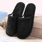 Soft Plush Cotton Slippers Shoes Autumn Winter Couple Unisex Non-Slip Floor Indoor Home Furry Slippers Women Shoes For Bedroom