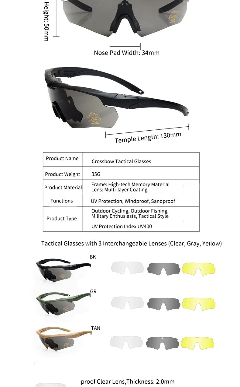 Military Tactical Helmet Set - Multi-Lens Goggles & Full Face Mask, Riot Airsoft CS Protective Gear for Outdoor Sports