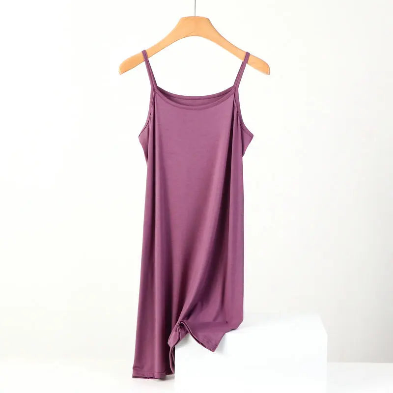 XL-8XL Vestido Mujer Plus Size Sling Night Dress Women Sexy Cotton Nightgowns Female Loose Homewear Nightshirt ночнушка женская