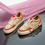 Women's Shoes Luxury Brand Flat Casual Shoes Letter Printed Breathable Comfortable Fashion Woven Sneakers